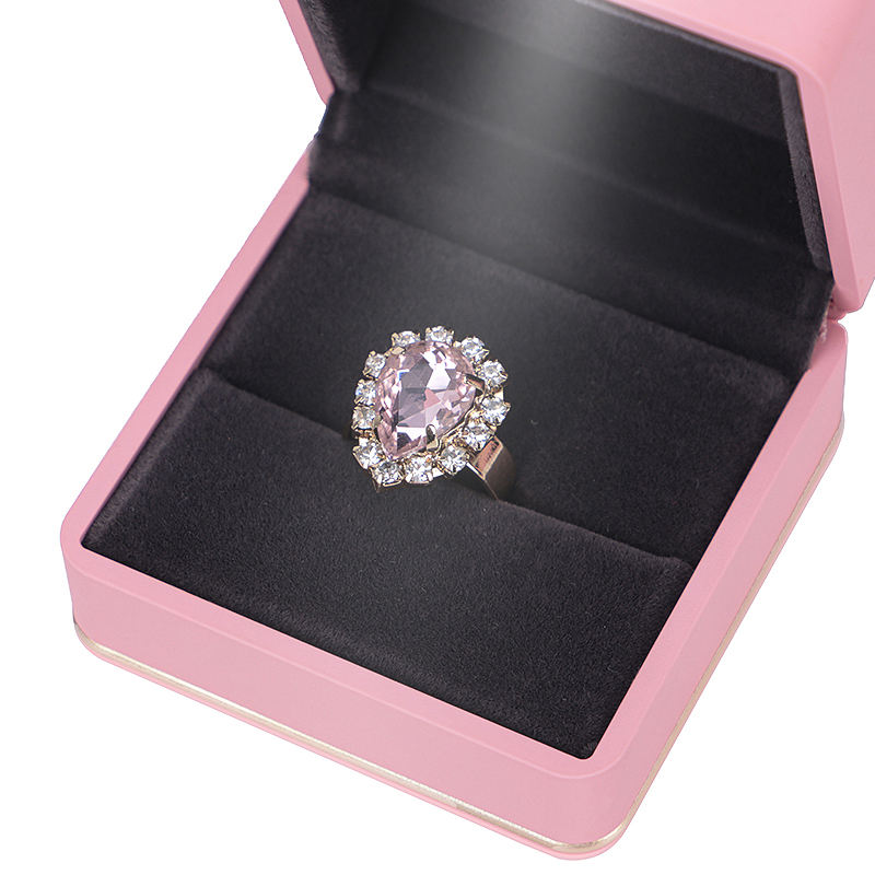 Round Angle LED Light Jewelry Box  (model: JB-45)