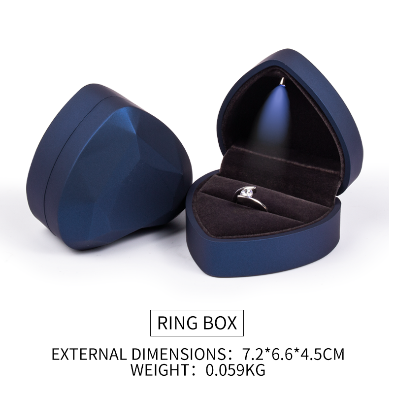 Heart Shape LED Light Jewelry Box (model: JB-10)