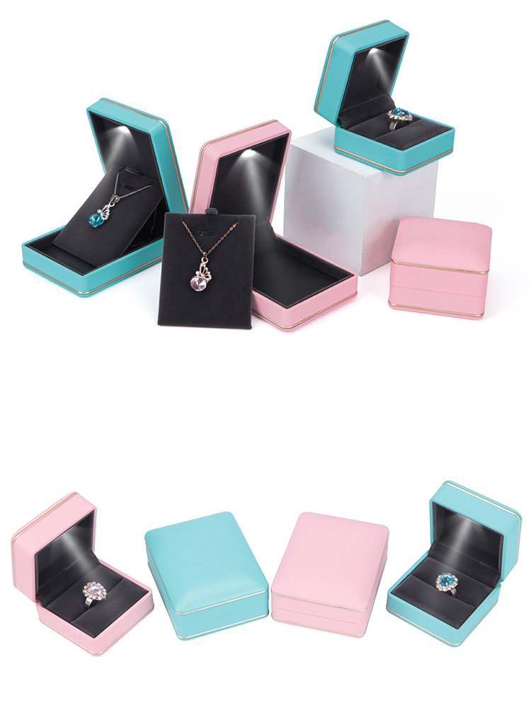 Round Angle LED Light Jewelry Box  (model: JB-45)