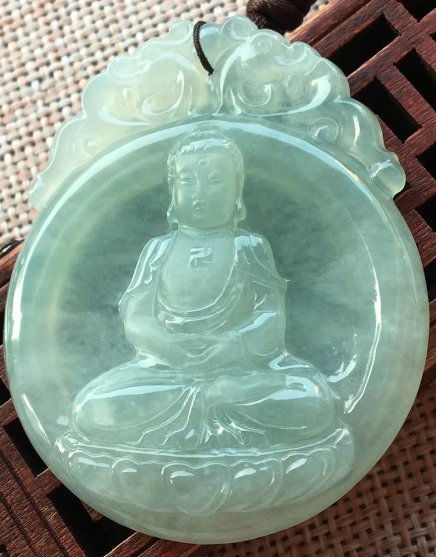 阿弥陀佛翡翠挂件