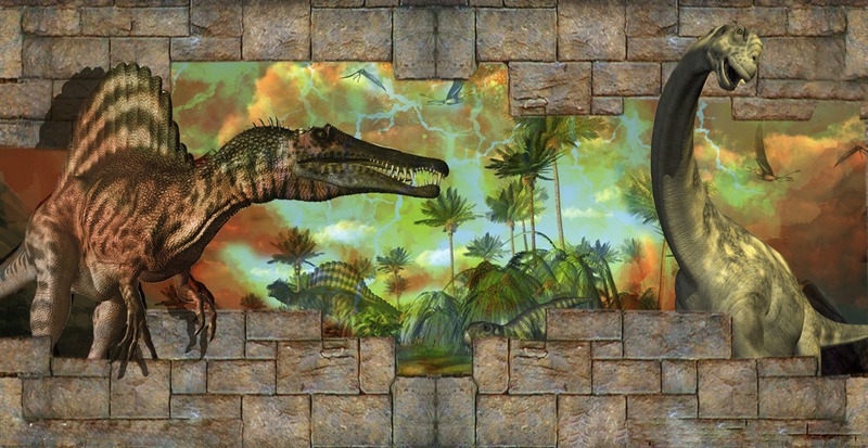 素材-恐龙3D立体画9