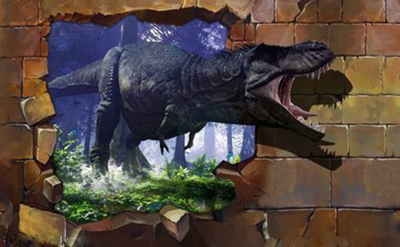 素材-恐龙3D立体画16