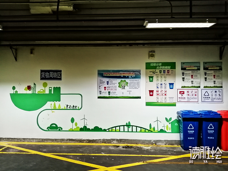垃圾分类墙绘-青岛市北区垃圾分类集中区墙绘7
