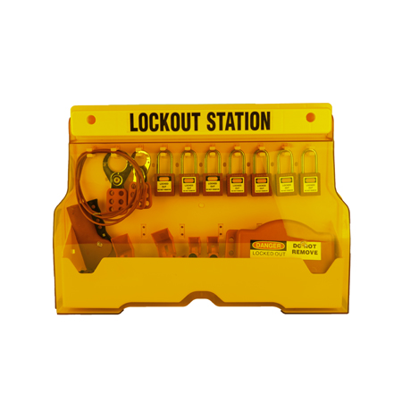 10-Padlock Lockout Station