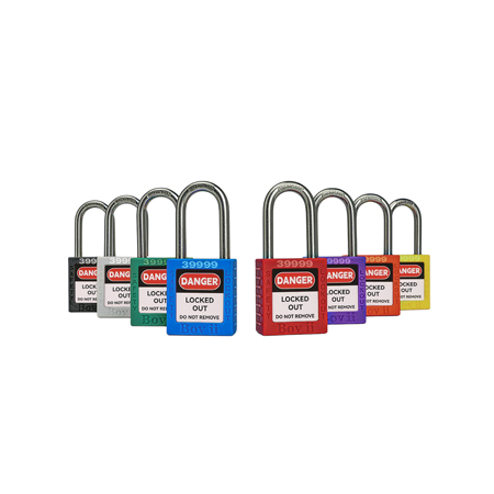 Anti-Corrsion Safety Lockout Padlocks –38 mm stainless steel shackle