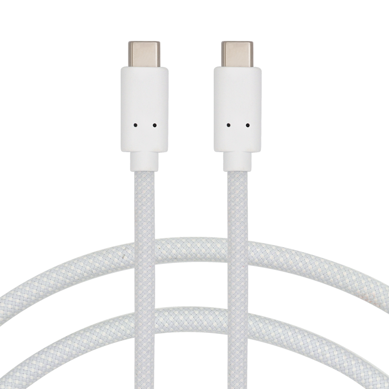 USB 10G 60W 3A C to C With Nylon Braiding Cable