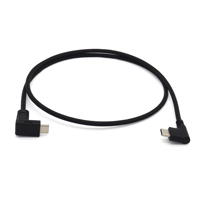 USB Right/Left Angle C to Up/Down Angle C cable