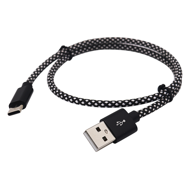 Alu Shell USB2.0 A to C with Nylon Braiding Cable