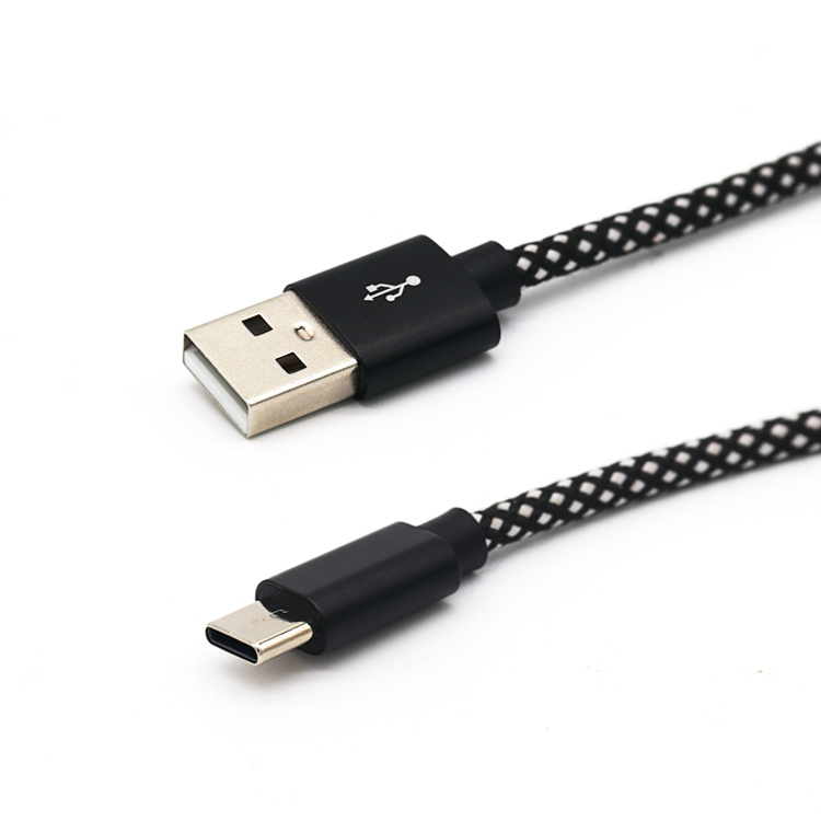 Alu Shell USB2.0 A to C with Nylon Braiding Cable
