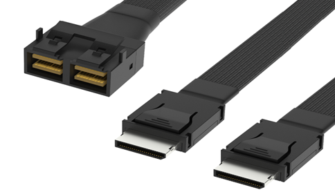 MINISAS (SFF-8643 8i) TO Oculink 2*(SFF-8611)