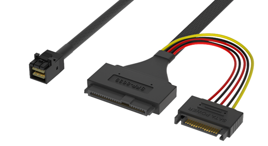 MINISAS (SFF-8643) TO U.2 (SFF-8639)+15P