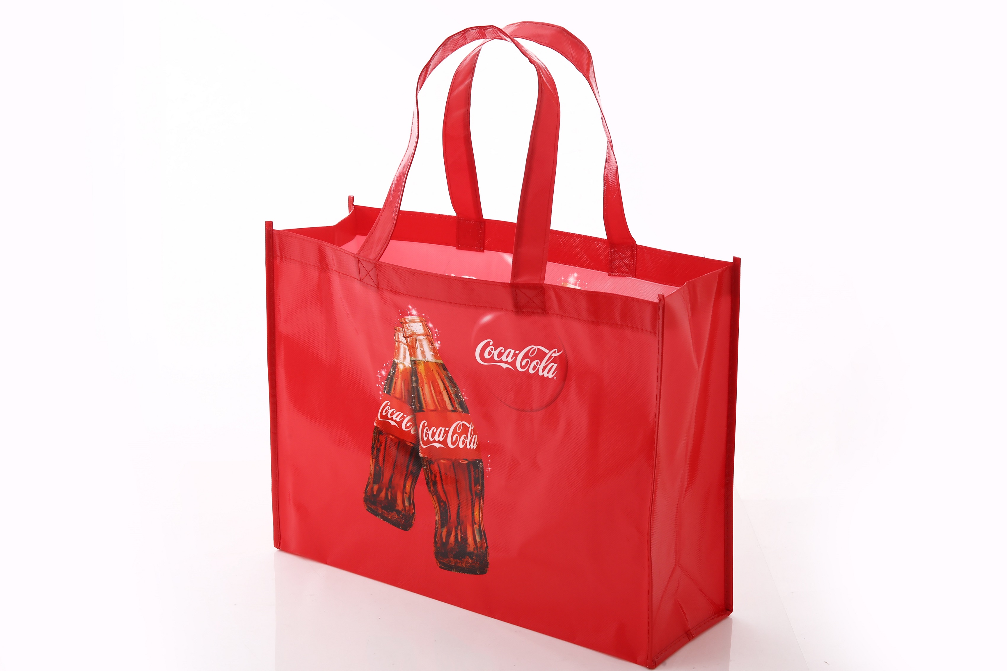 supply easy-clean pp non-woven laminated handle shopping bag