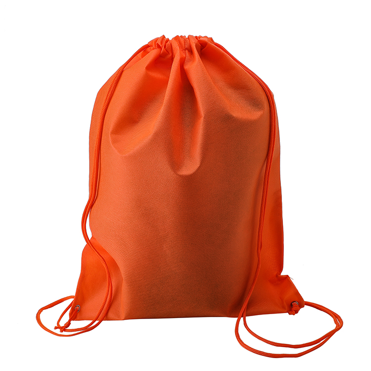 Customize logo promotional reusable eco friendly drawstring bag polyester