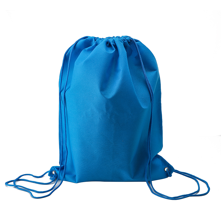 Customize logo promotional reusable eco friendly drawstring bag polyester