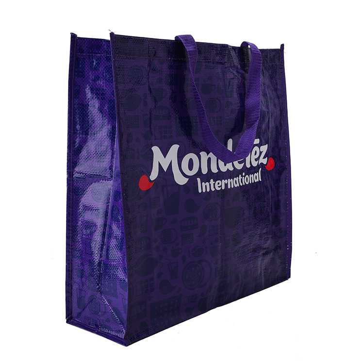 supply easy-clean pp non-woven laminated handle shopping bag