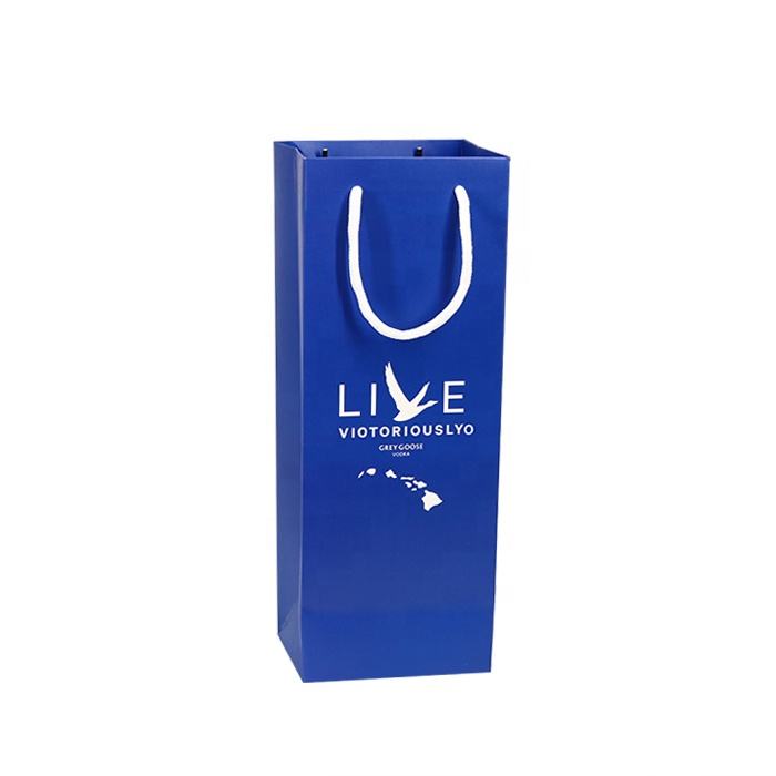 Promotional wine bottle paper gift bag