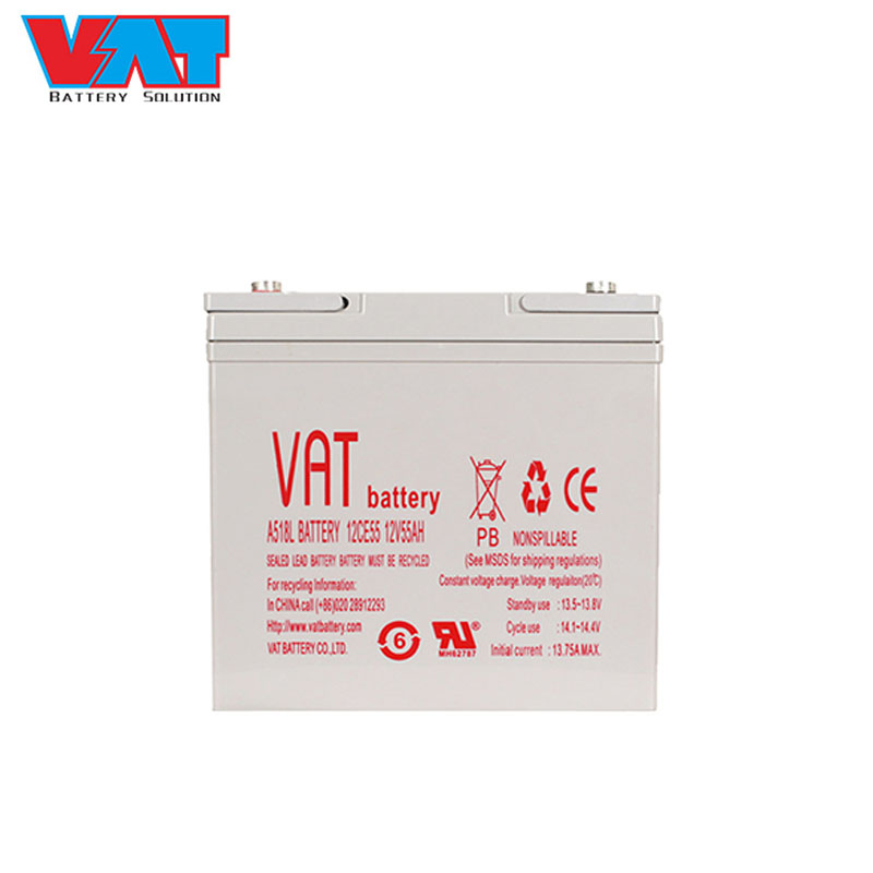 威艾特（VAT）12V55AH 免维护铅酸蓄电池  储能用蓄电池