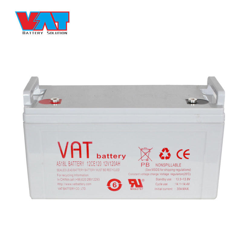 威艾特（VAT）12V120AH阀控式密封铅酸蓄电池 EPS UPS电源机房路灯用 灰白铜