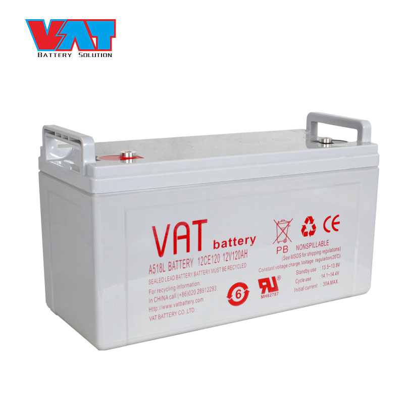 威艾特（VAT）12V120AH阀控式密封铅酸蓄电池 EPS UPS电源机房路灯用 灰白铜
