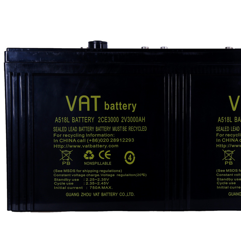 威艾特（VAT）2V3000AH 免维护铅酸蓄电池  储能用蓄电池