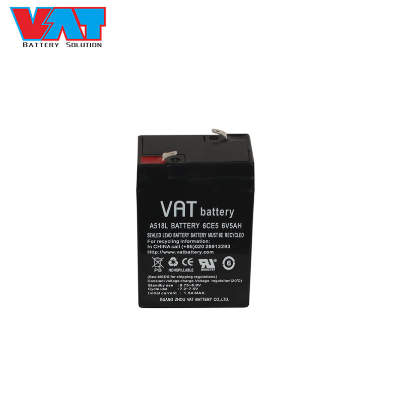 威艾特（VAT）6V5AH 免维护铅酸蓄电池  储能用蓄电池 儿童电动车拉杆音响户外应急电源
