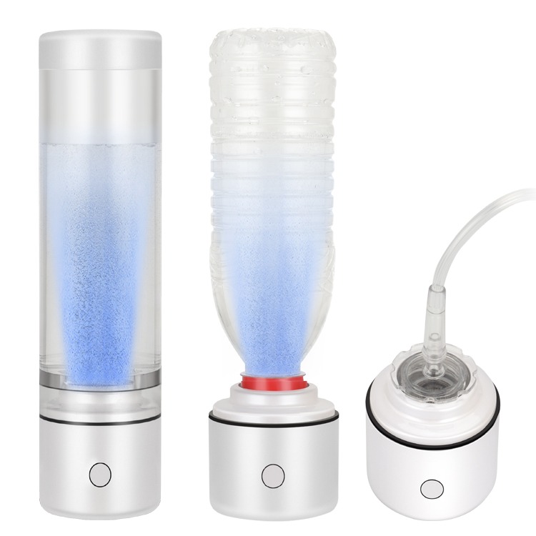 Intelligent Low Frequency Water Nano Hydrogen Therapeutic cup Multi-function drinking wate bottle portable inhaler OLED screen