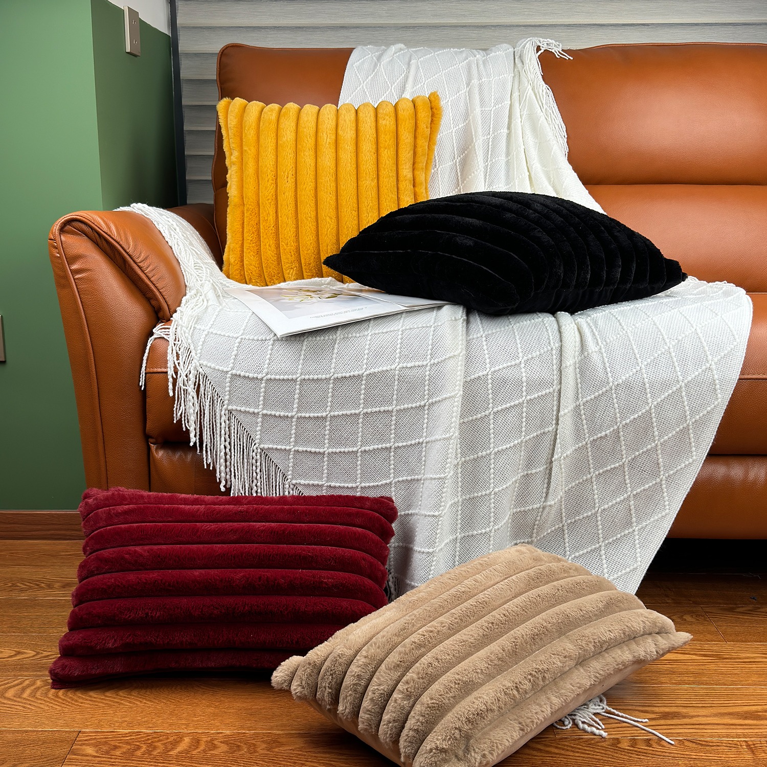 Faux Fur Cushion Cover