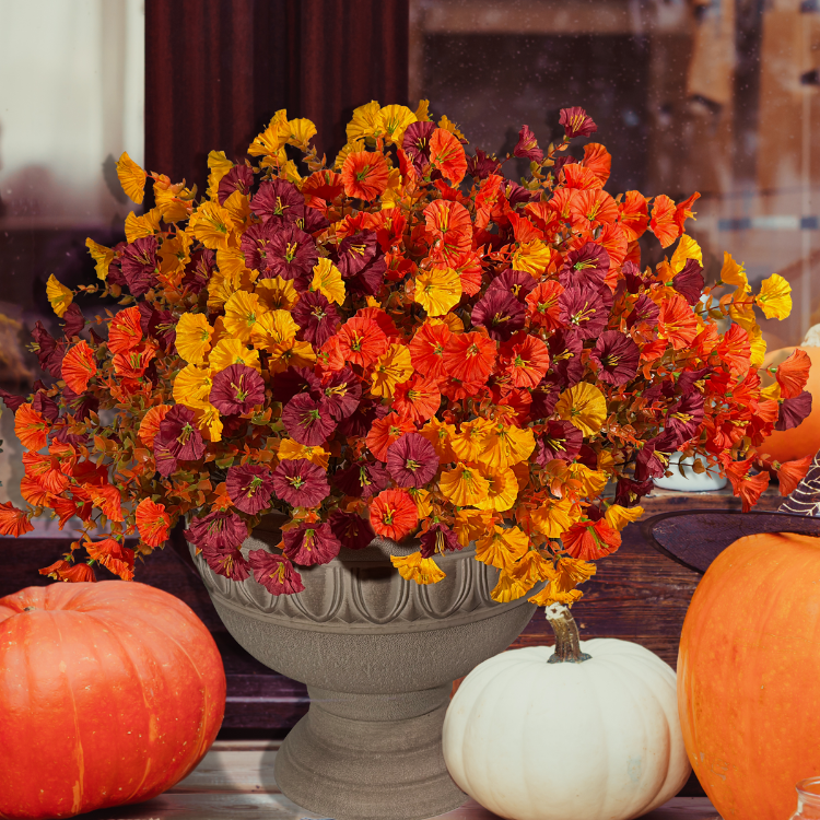 Autumn Fake Flowers Morning Glory