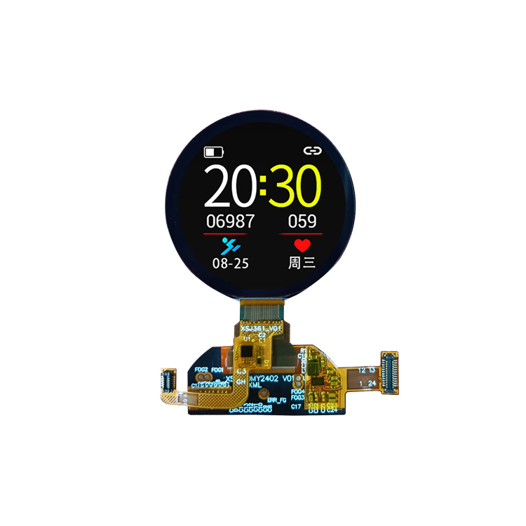 TT120RAC26B 1.2 inch 390*390 MIPI Small Round Color OLED Display for Smart Watch 1.2inch Circular AMOLED Display with Oncell CTP Touch Panel