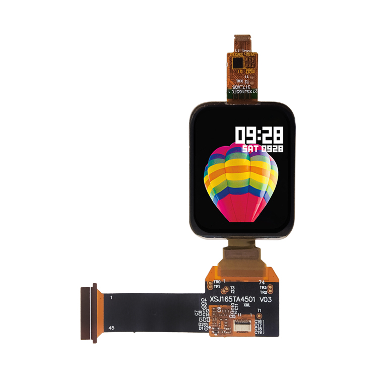 TT165RAC12B 1.65 inch 348*442 IPS QSPI AMOLED Display with Oncell Touch Panel for Smart Watch Color OLED Screen LCD Module 45Pin