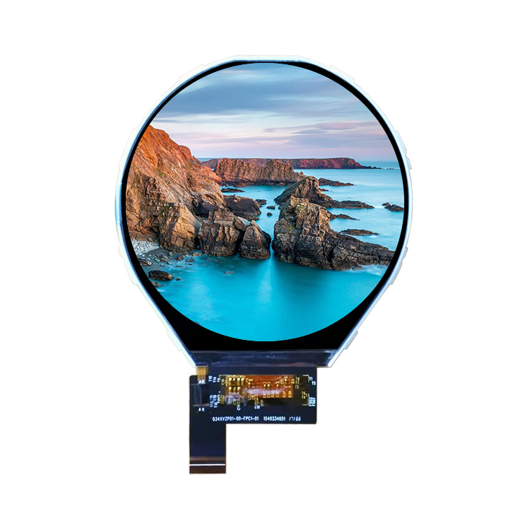 TT340CIN10A Middle Size 3.4 inch 800*800 Round MIPI TFT LCD Display ILI9881C 39Pin Circular LCD Module Screen Capacitive Touch Panel OptionHot sale products