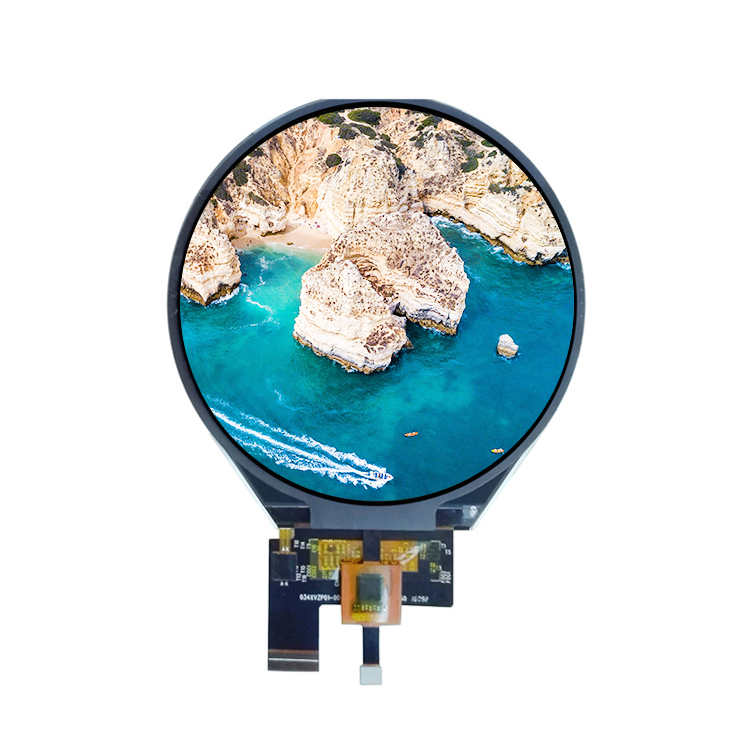 TT340CIC10B 3.4inch 800*800 Circular LCD Screen 3.4 inch Round TFT LCD Screen Display Module with CTP Capacitive Touch Panel ILI9881C 39 Pin