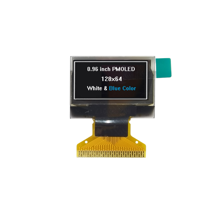 TT096PM11A 0.96 inch 128*64 White Blue Color Mono OLED Display 30Pin Monochrome PMOLED Screen Panel SSD1306BZ SPI I2C Interface
