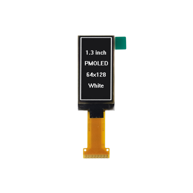TT130PM11A 1.3 inch 64*128 Vertical Monochrome PMOLED Display 1.3inch 16 Pin Mono White OLED Screen Panel CH1115 i2C 4 Wire SPI Interface