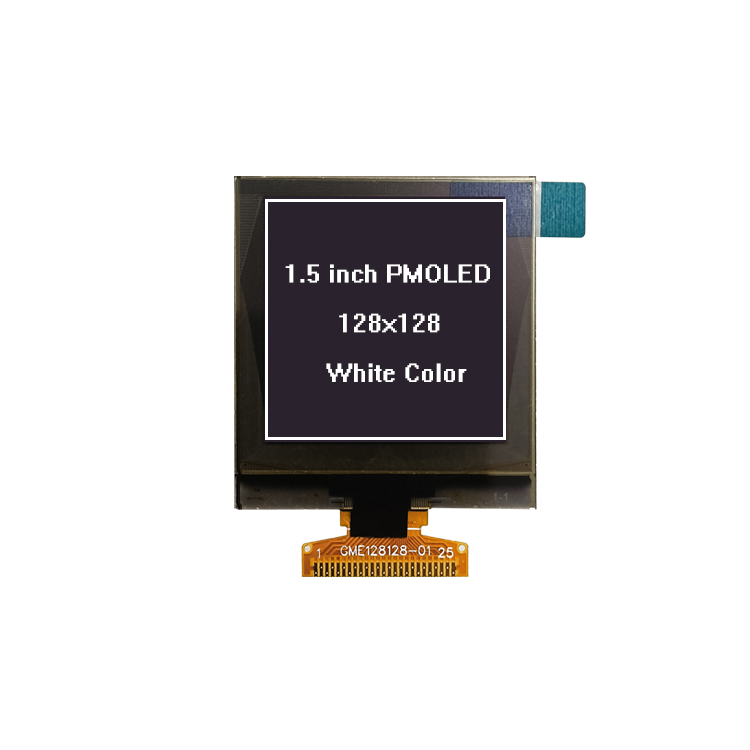 TT150PM10A 1.5 inch 128*128 Small Square White Color Mono OLED Display 1.5inch 25Pin SSD1107 Monochrome PMOLED Screen LCD Module OLED Panel