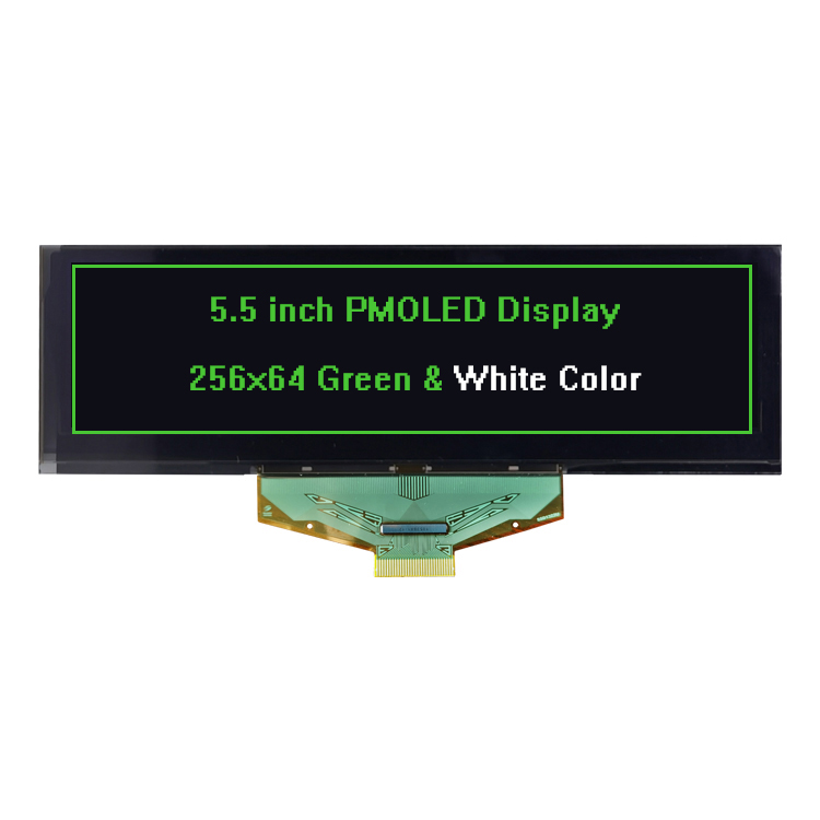 TT550PM26A 5.5 inch 256*64 Green Color Mono OLED Display 5.5inch Monochrome PMOLED Screen LCD Panel SSD1322 Parallel 3 4 Wire SPI Interface