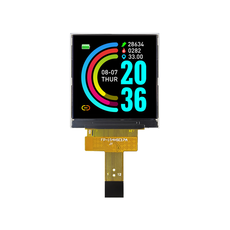 T154TFN24A 1.54 inch 240*240 4SPI Small Square TFT LCD Module Screen 1.54inch IPS Smart Watch LCD Display 12Pin ST7789 Touchscreen Optional