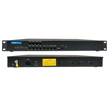 32FXS口，分机语音网关，机架式，RJ45接口，支持语音、传真终端业务