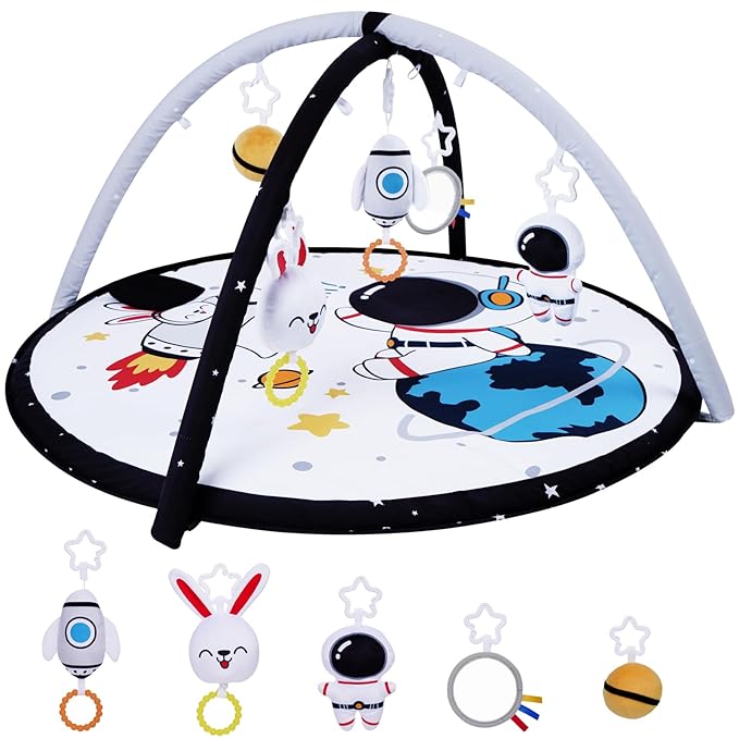 Lovvie & Joy Baby Play Activity Gym Tummy Time Mat