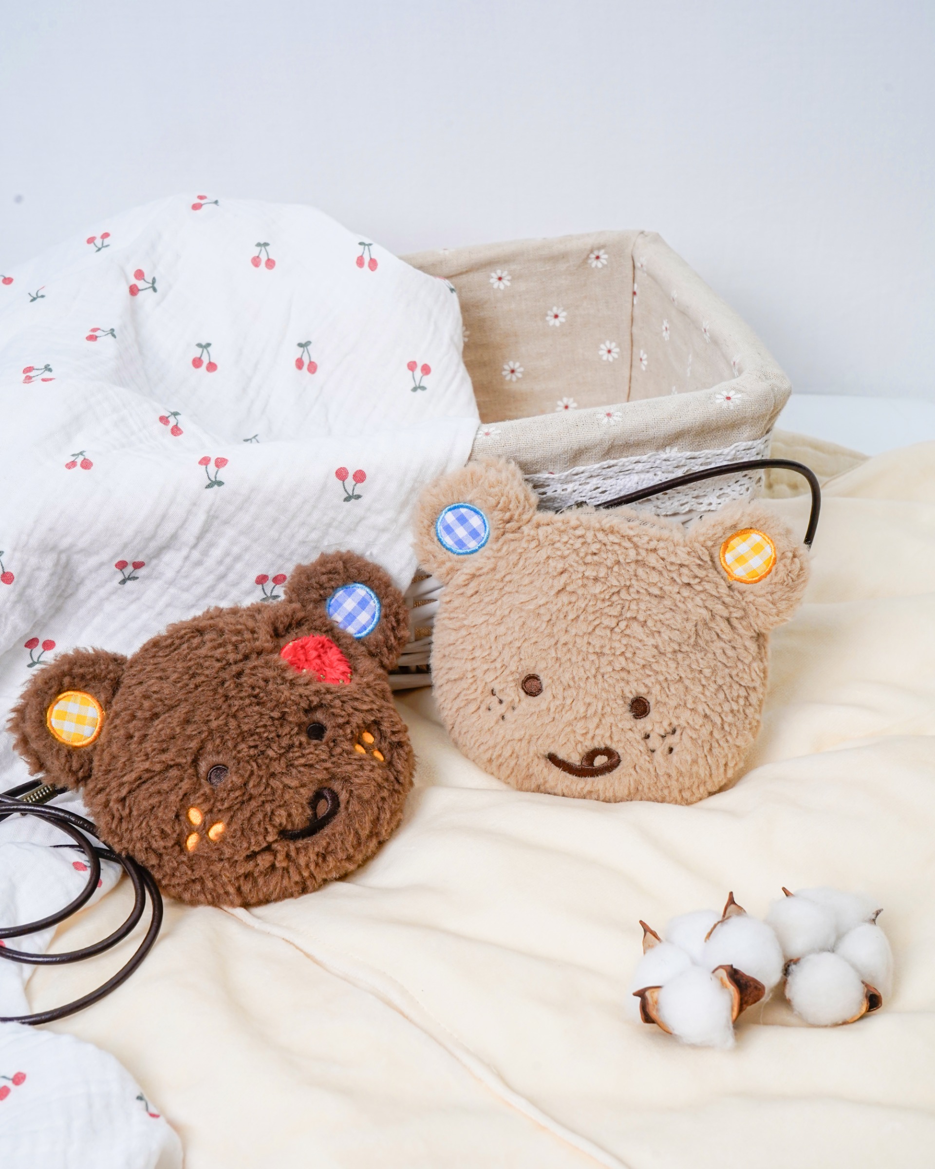 Super cute plush bear bag