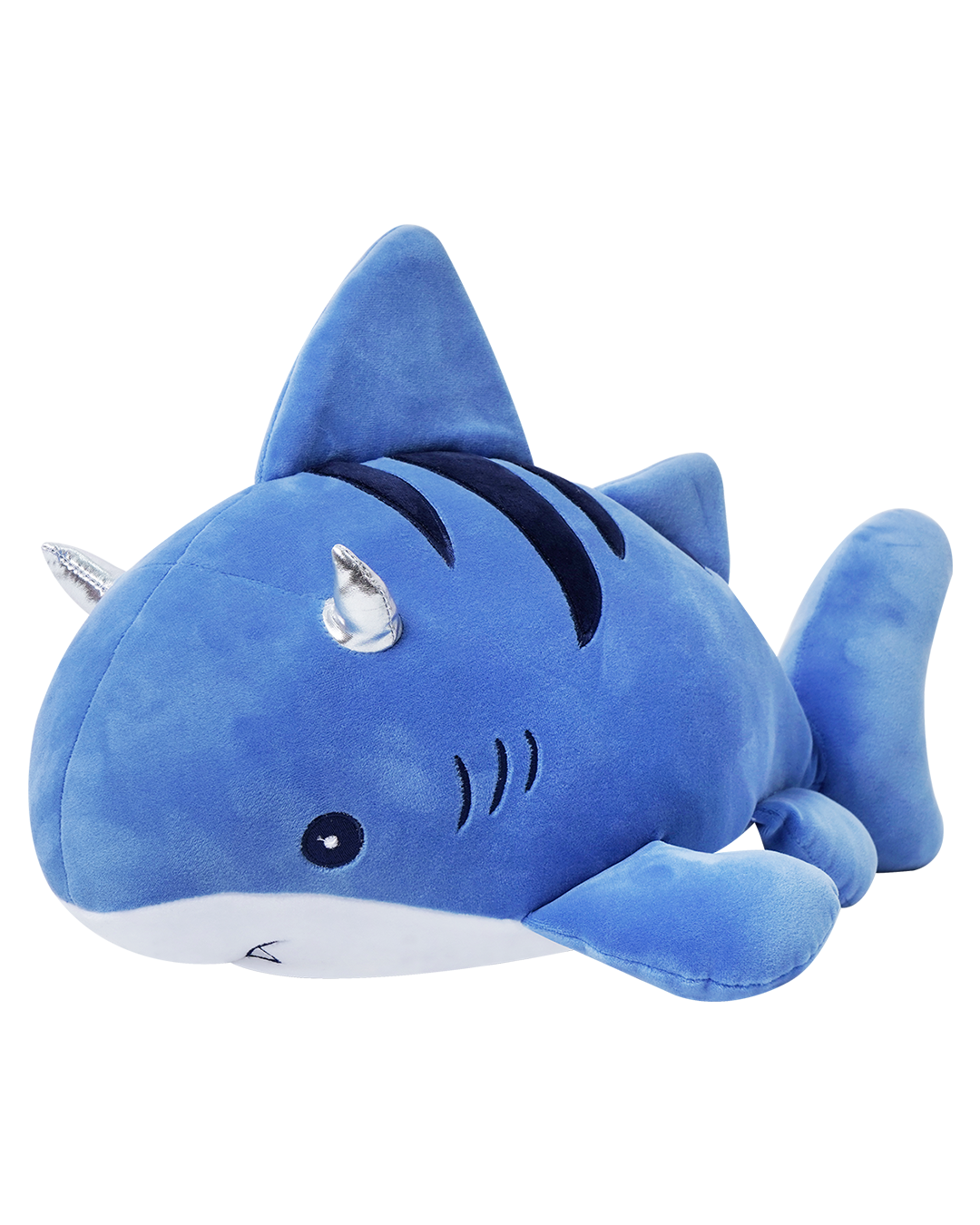 《Cute plush shark pillow: a warm hom...