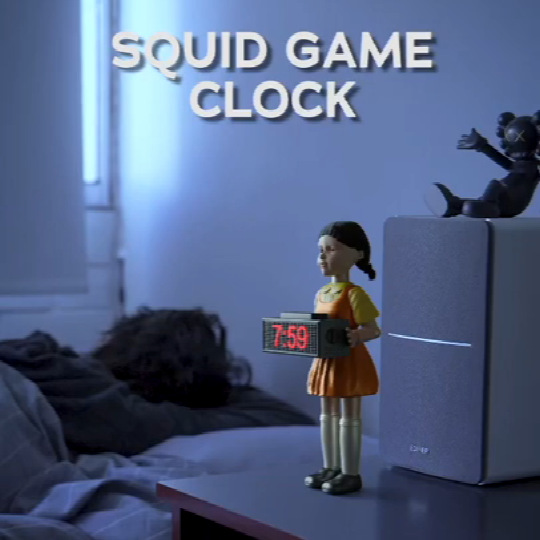 Alarm Clock Toy Intelligent Gift Christmas Squid Game Clock