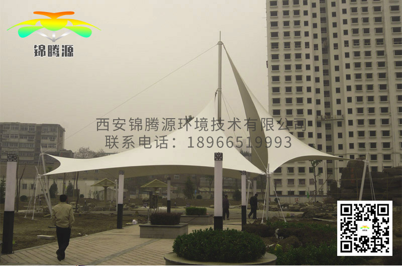 商业街膜结构景观
