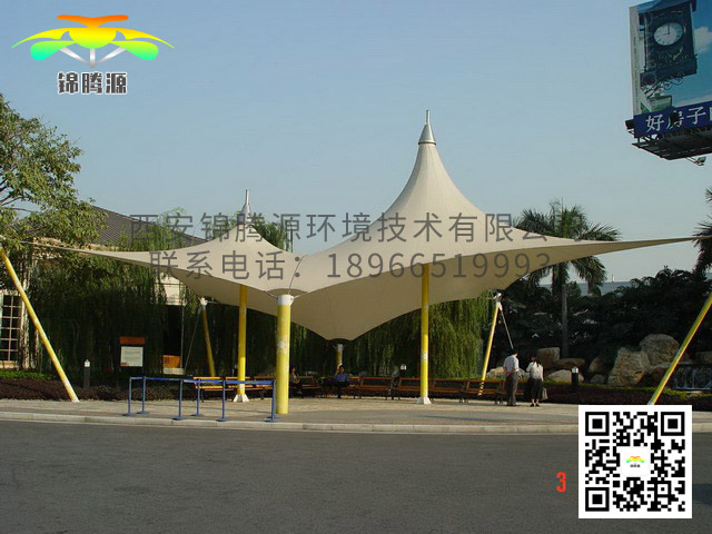 商业街膜结构景观