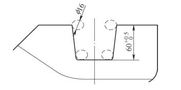 转向架结构牵引座U型槽型加工刀具2