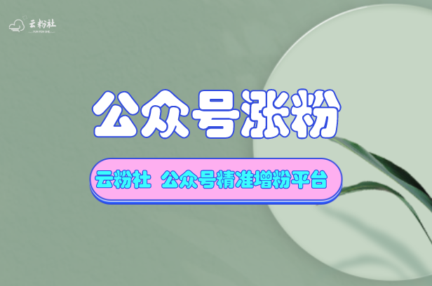 公众号涨粉