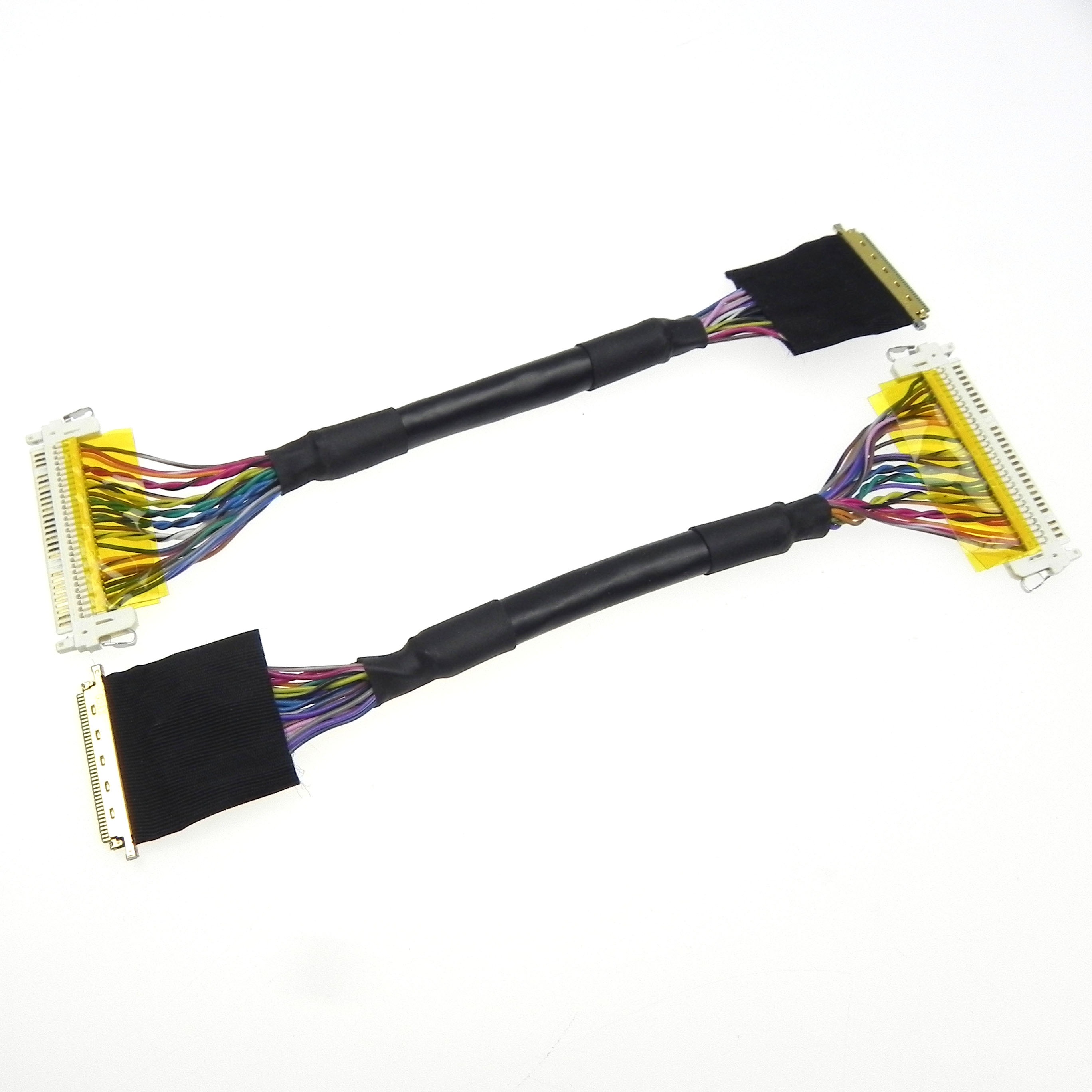 I-pex to JAE lcd screen lvds connector 40pin to 30pin cable