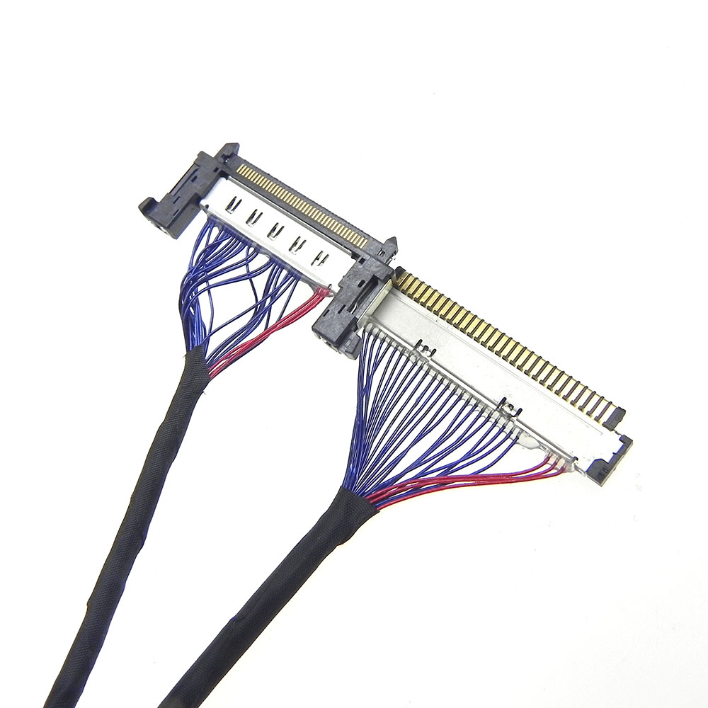 Custom FI-X30M 30pin to FI-RE41HL 41pin lcd lvds cable assembly