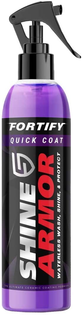 Dallfoll Ceramic Coating Fortify Quick Coat Car Wax Polish Spray Waterless Wash & Wax Hydrophobic Top Coat Polish & Polymer Paint Sealant Detail Protection