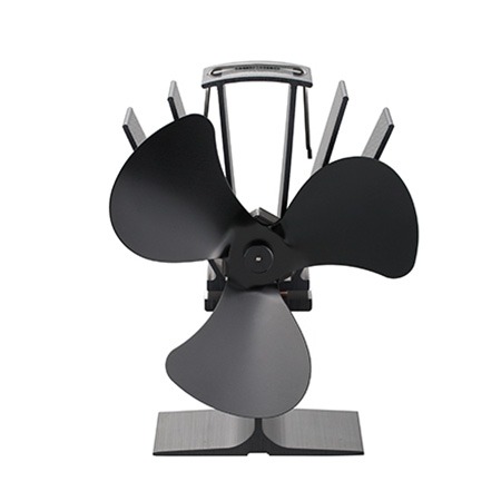 3 Blades Heat Powered Wood Stove Fan Circulating Warm Air and Saving Fuel Efficiently